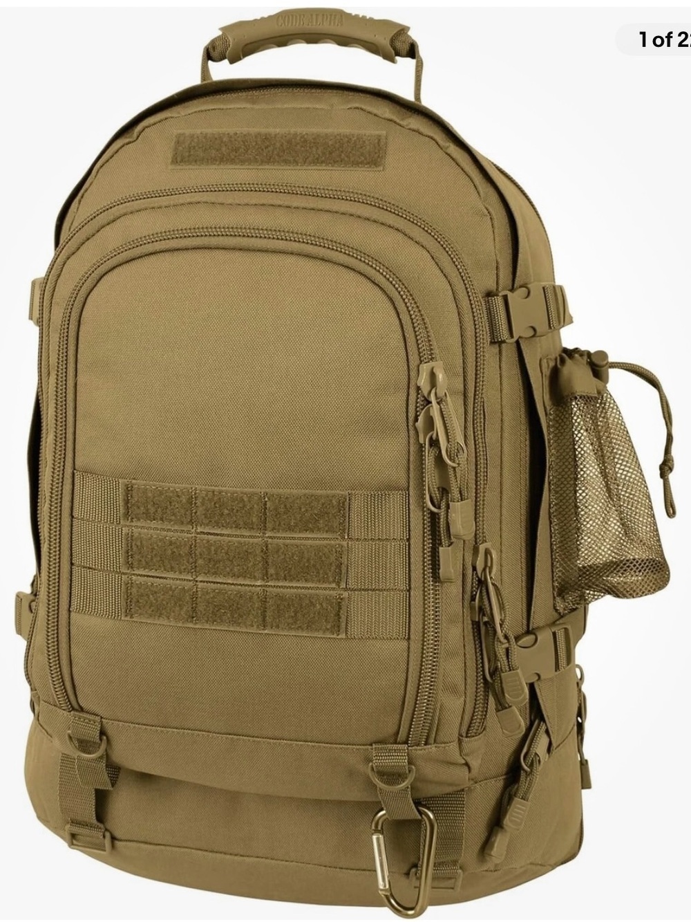 Code Alpha 3 day large tactical backpack desert tan